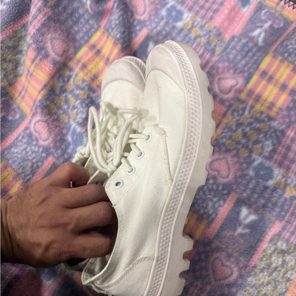 Palladium Off-White Canvas Men's Sneakers